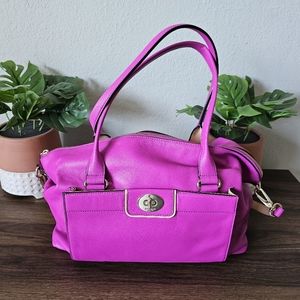 Magenta Kate Spade handbag.